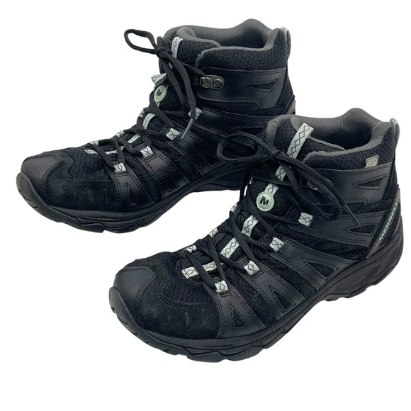 Merrell Women’s Black Avian Light 2 Vent Mid Waterproof Hiking Mountain Boot 8.5 - Picture 10 of 16